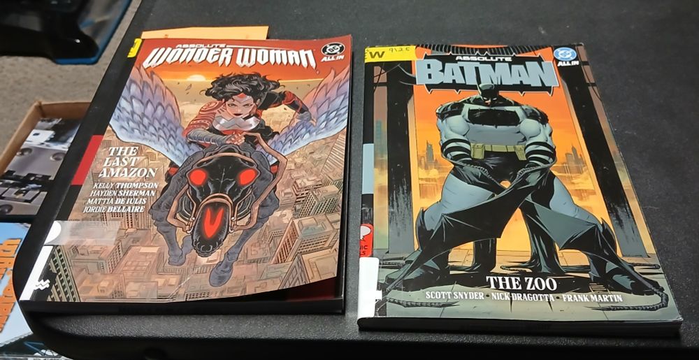 Absolute Wonder Woman Volume 1: The Last Amazon (DC Trade - Library Copy)

Absolute Batman Volume 1: The Zoo (DC Trade - Library Copy)