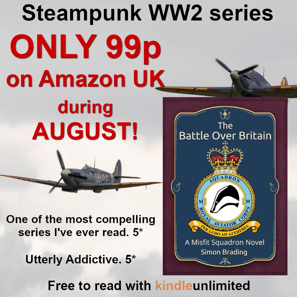 Publicity image of The Battle Over Britain with 99p offer text
