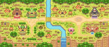 Map of Treasure Town in Pokemon Mystery Dungeon Explorers of Sky