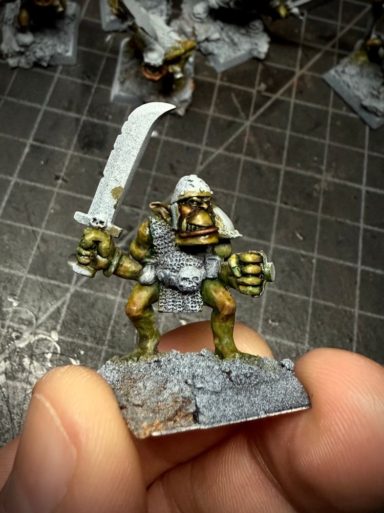 Old hammer orc from 90 something. He’s a cool little dude. 