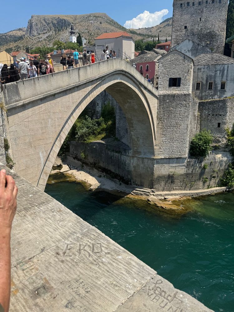 A picture of the old bridge in Mostar, Bosnia and Herzegovina 