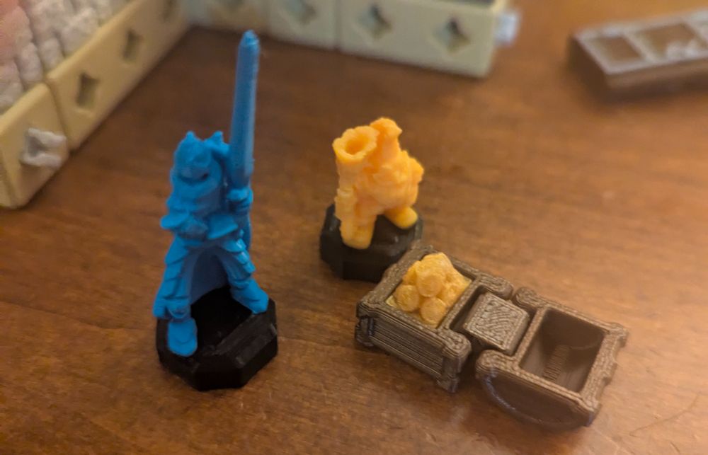 Victorious Knight and Dwarf with the treasure 