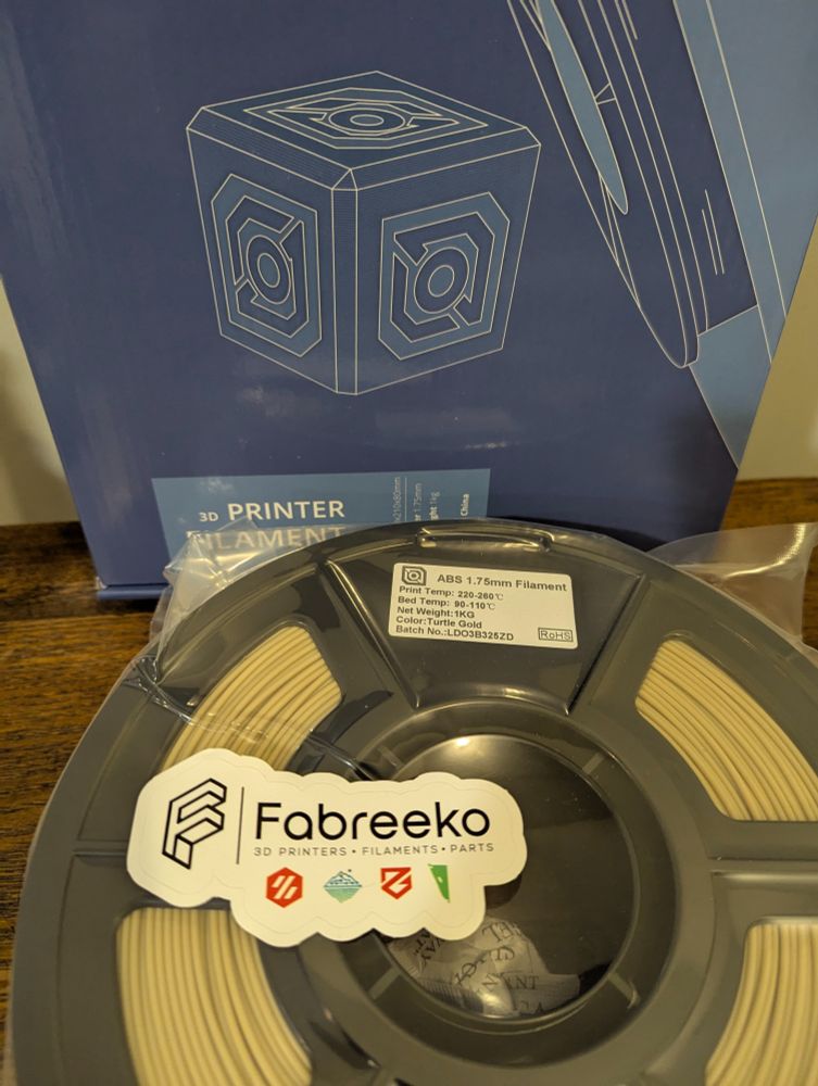 LDO Turtle Gold ABS and a Fabreeko sticker.