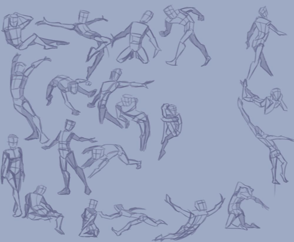 pose sketch dump