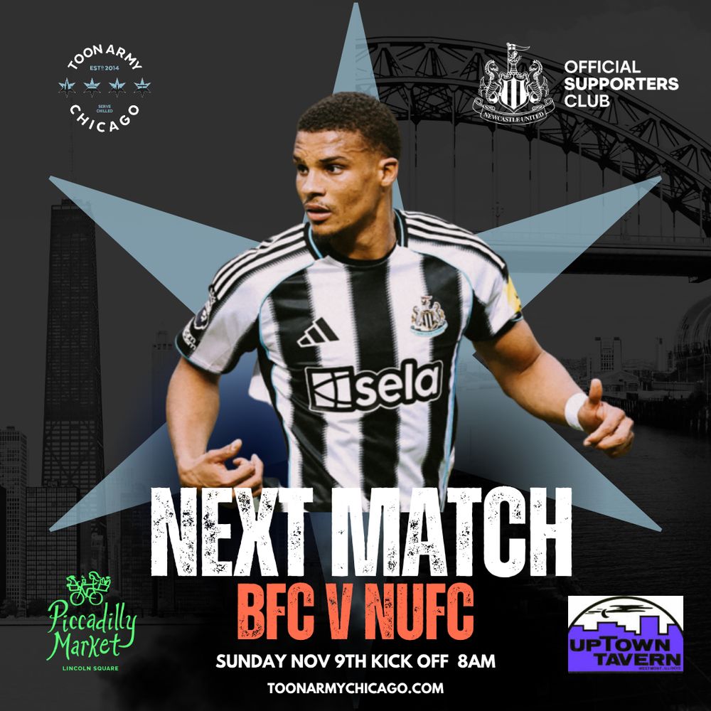 Malik Thiaw in the promotion for the Toon Army Chicago, next match Sunday 9th November at 8am against BFC