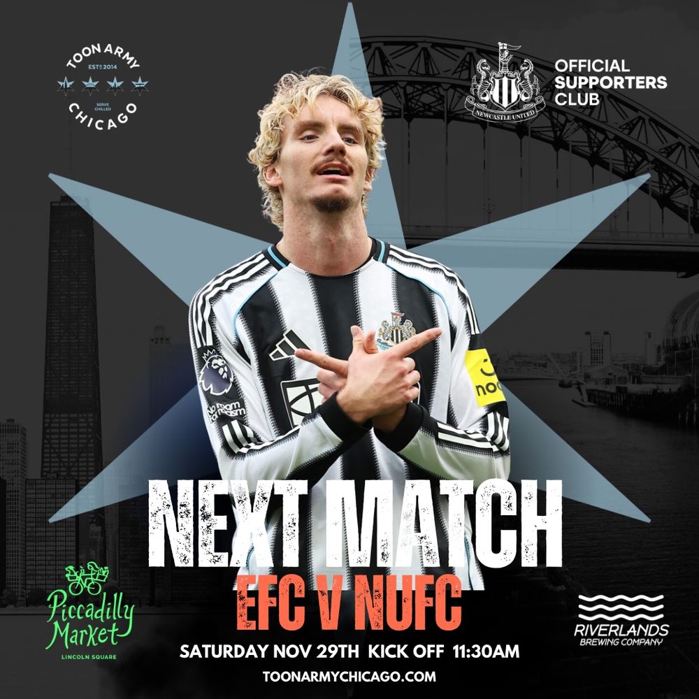 Nick Woltemade in front of the Chicago star as a reminder that the Toon play Everton on Saturday