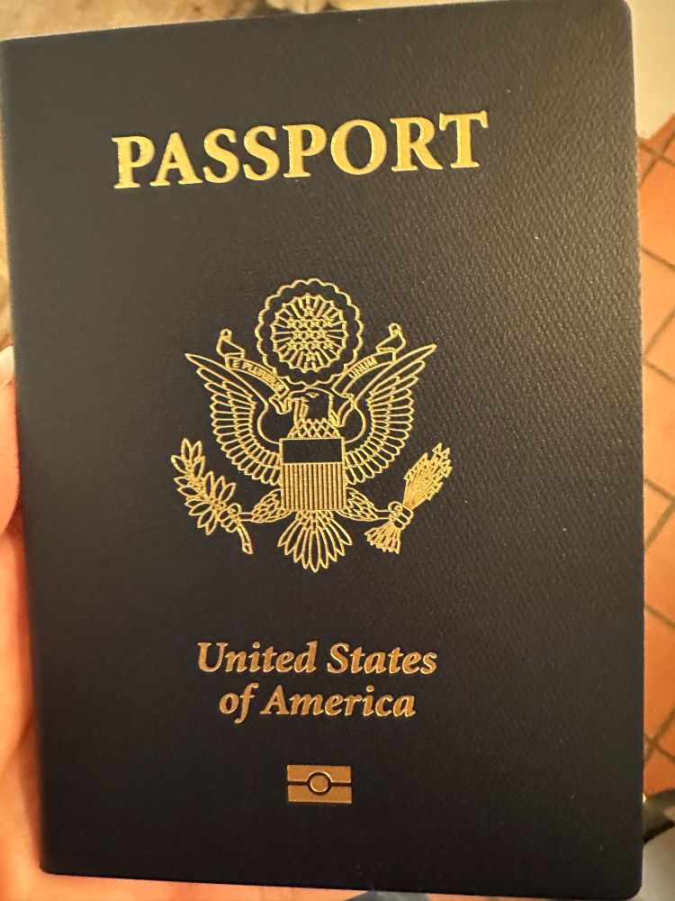Picture of US passport 
