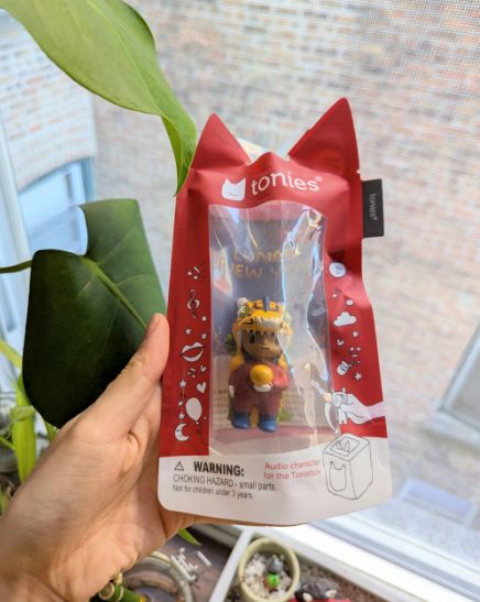 1) Finalized Tonie figure in hand