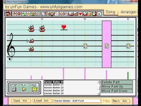 Mario Paint Composer - !*!*!150th Subscriber Special!*!*! - Harder Better Faster - Daft Punk