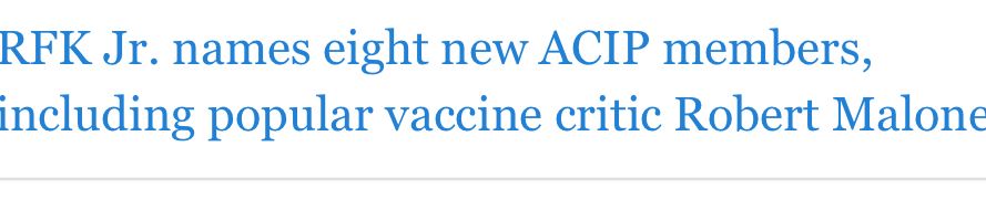 Insane headline describing mRNA crank and self-described inventor of mRNA technology Robert Malone as a, “popular vaccine critic”.