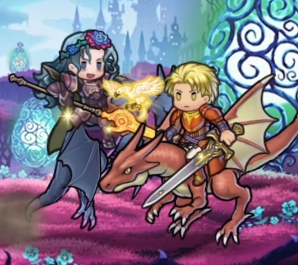 a fire emblem heroes screenshot showing a battle animation of valter seconds away from killing glen