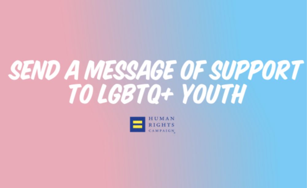 Add your message of support for LGBTQ+ youth