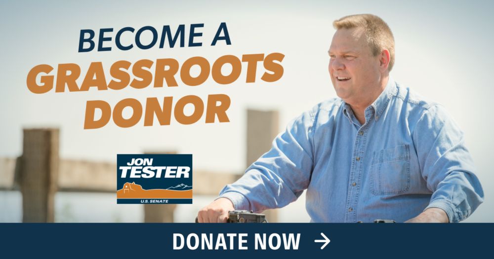 Chip in now to Jon Tester >>