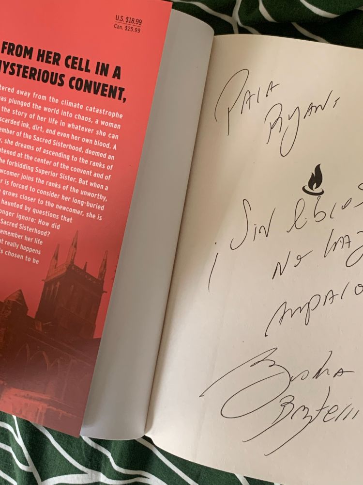 My copy of The Unworthy, now signed by the author.