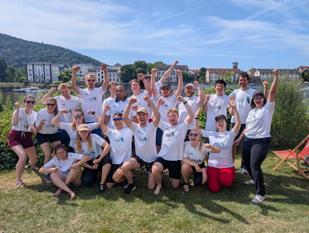 Max Planck Manatees team at the Dragon Boat Cup in Heidelberg today