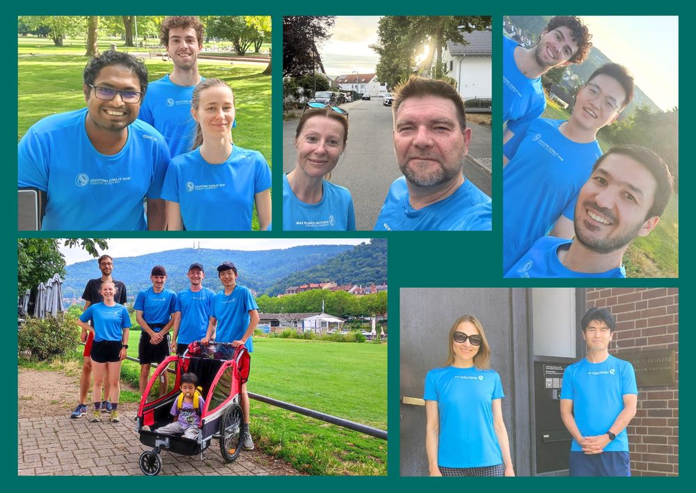Employees of the Max Planck Institute for Medical Research jogging for the NCT Run 2025