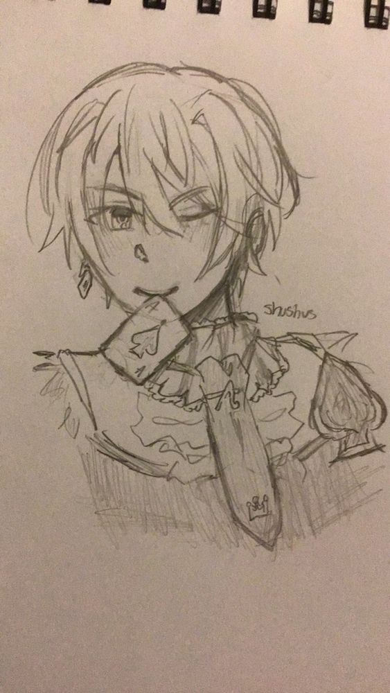 a drawing of tsukasa tenma from project sekai