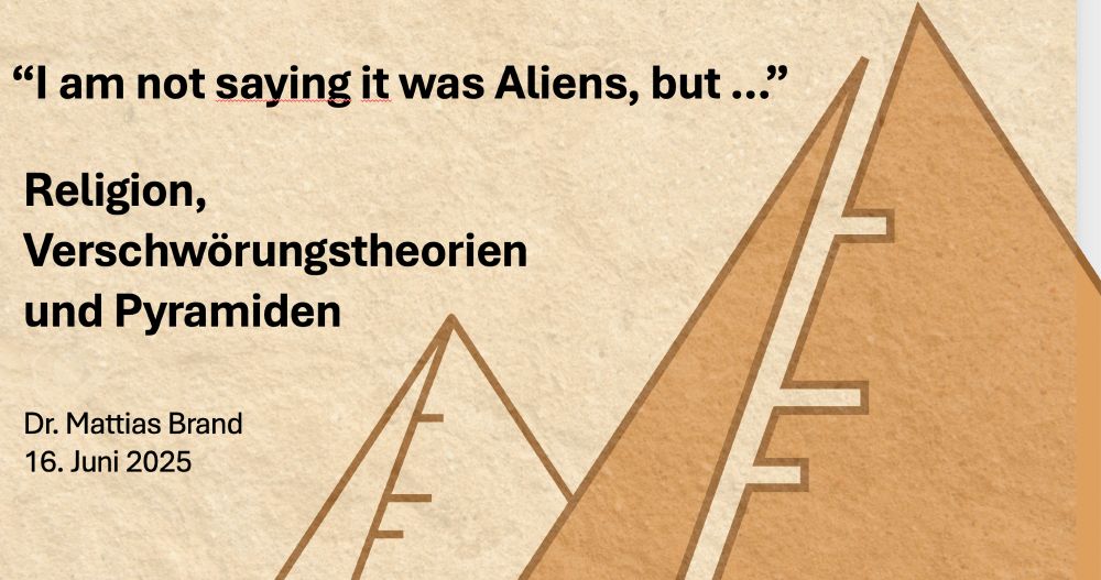 Powerpoint: "i'm not saying it was aliens, but...."  Religion, Verschwörungstheorien und Pyramiden"