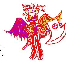 Red, but with a bit of Spamton