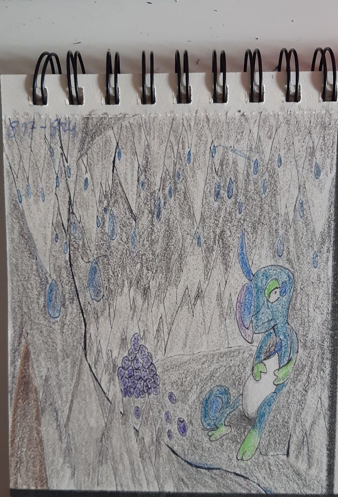 Drizzile laying around in a cave