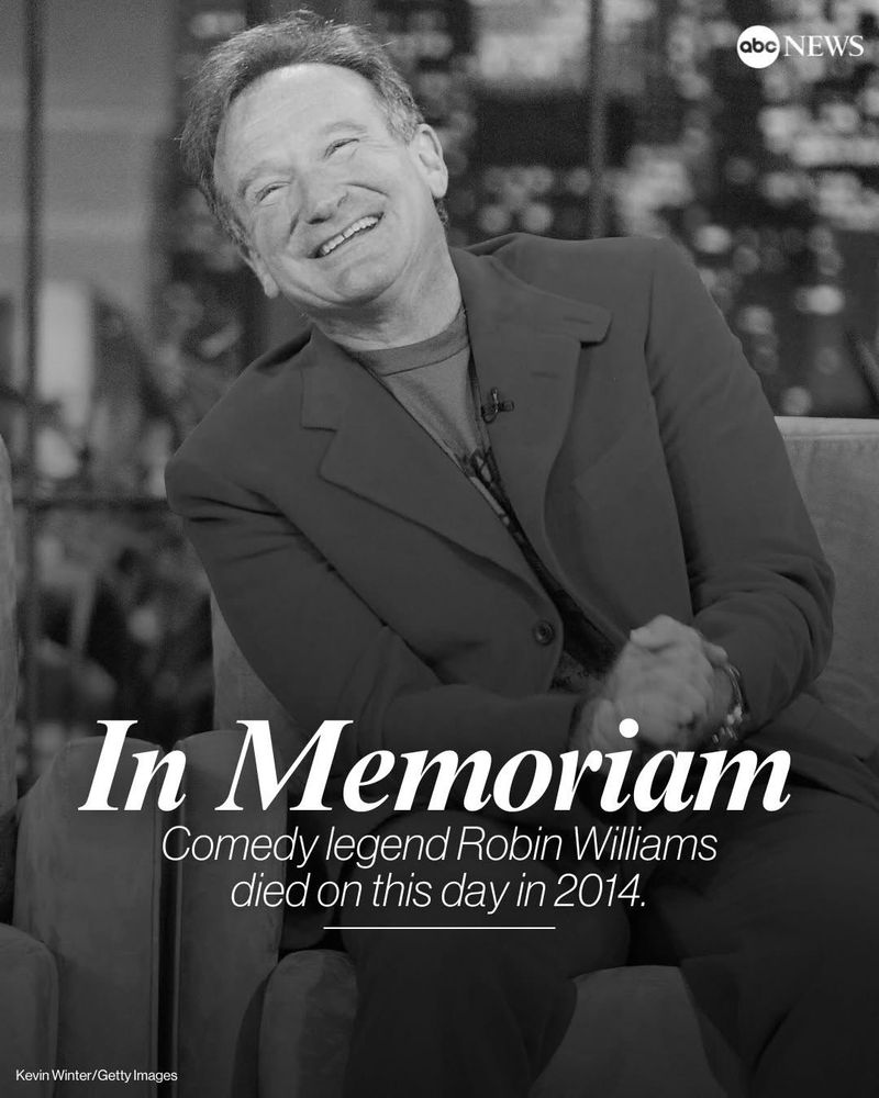 In Memoriam

Comedy legend Robin Williams died on this day in 2014.