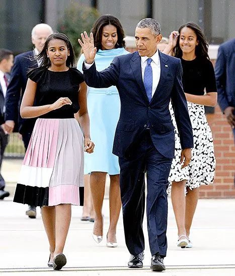 President Obama and his family.
