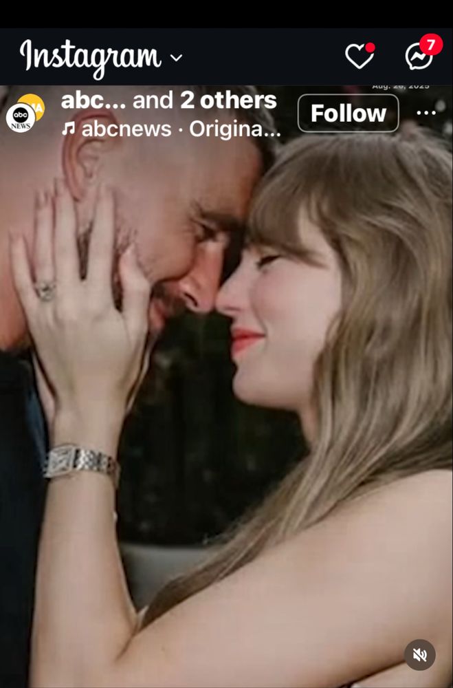 Taylor and Travis got engaged @ an hour ago as verified by ABC news and Instagram.