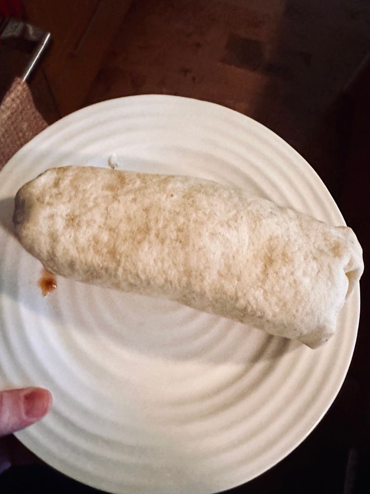 A closed burrito.