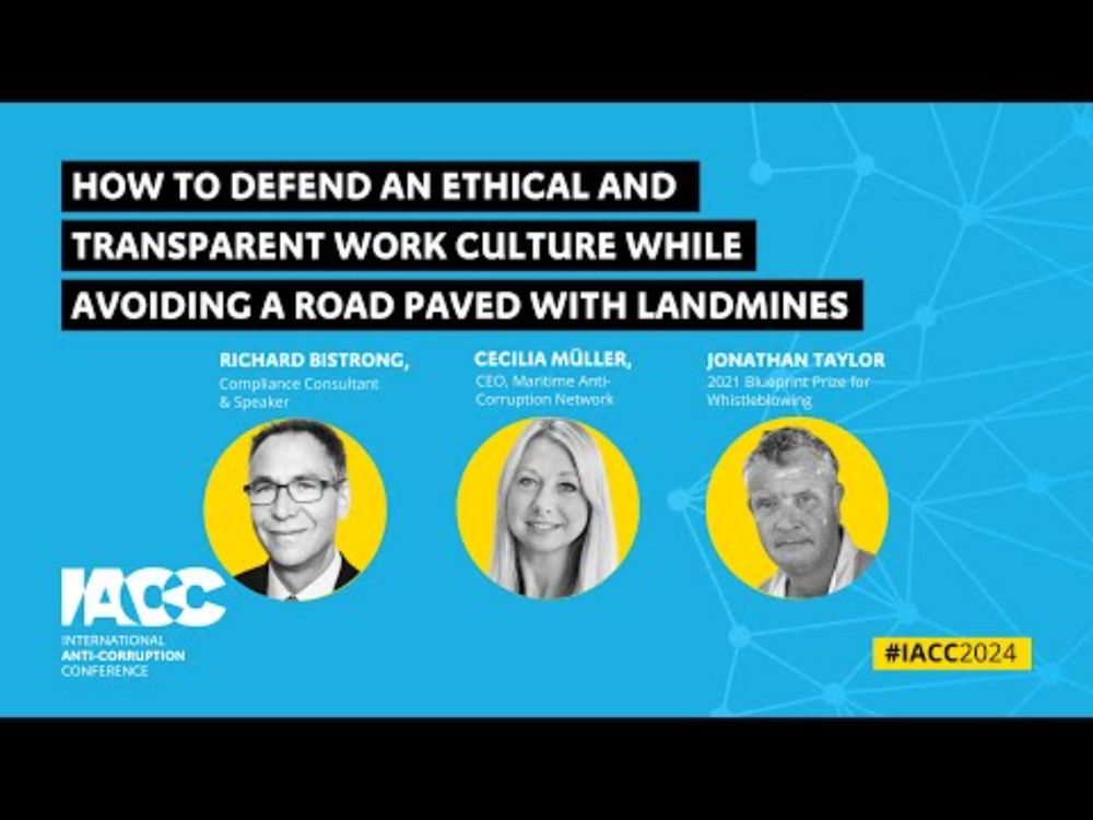 Masterclass  #IACC2024 | How to Defend an Ethical and Transparent Work Culture