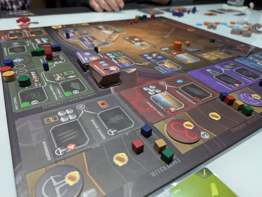 A photography of the dune imperium uprising board game