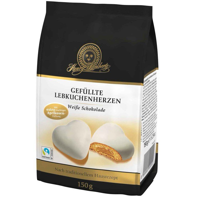 Lambertz White Chocolate gingerbread cookies with apricot jelly