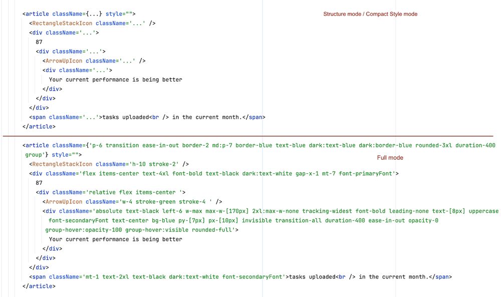 Inline code folding modes for HTML-like languages in @jetbrains IDEs