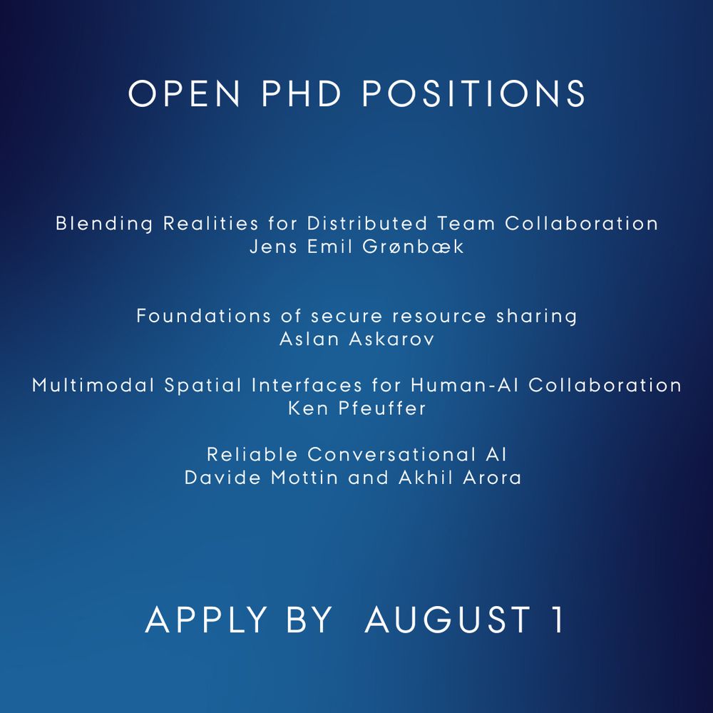 Overview of the four PhD position's title and supervisors