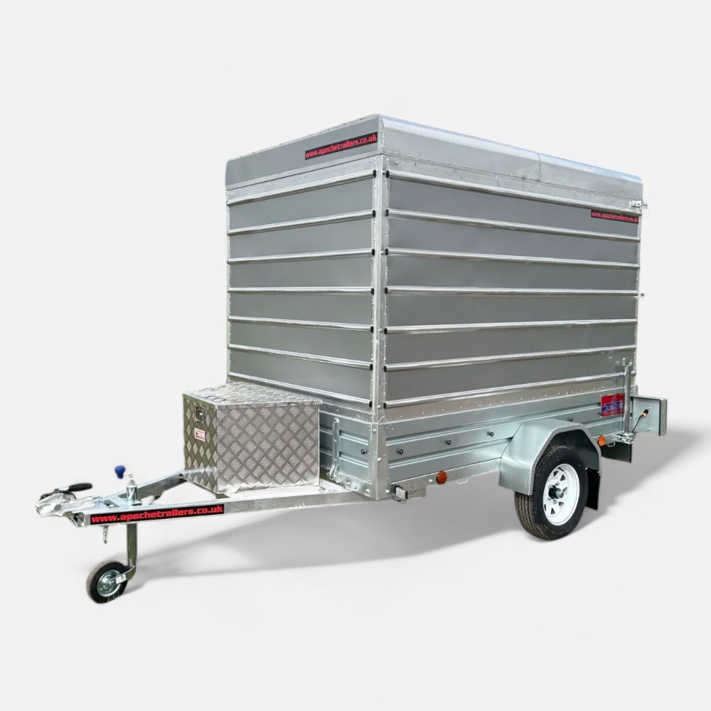 8ft x 5ft Box Trailer with Rear Loading Ramp