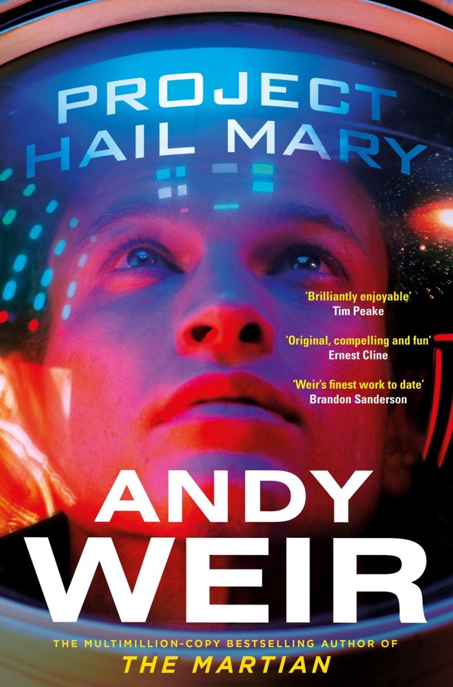 Book cover: Project Hail Mary, by Andy Weir