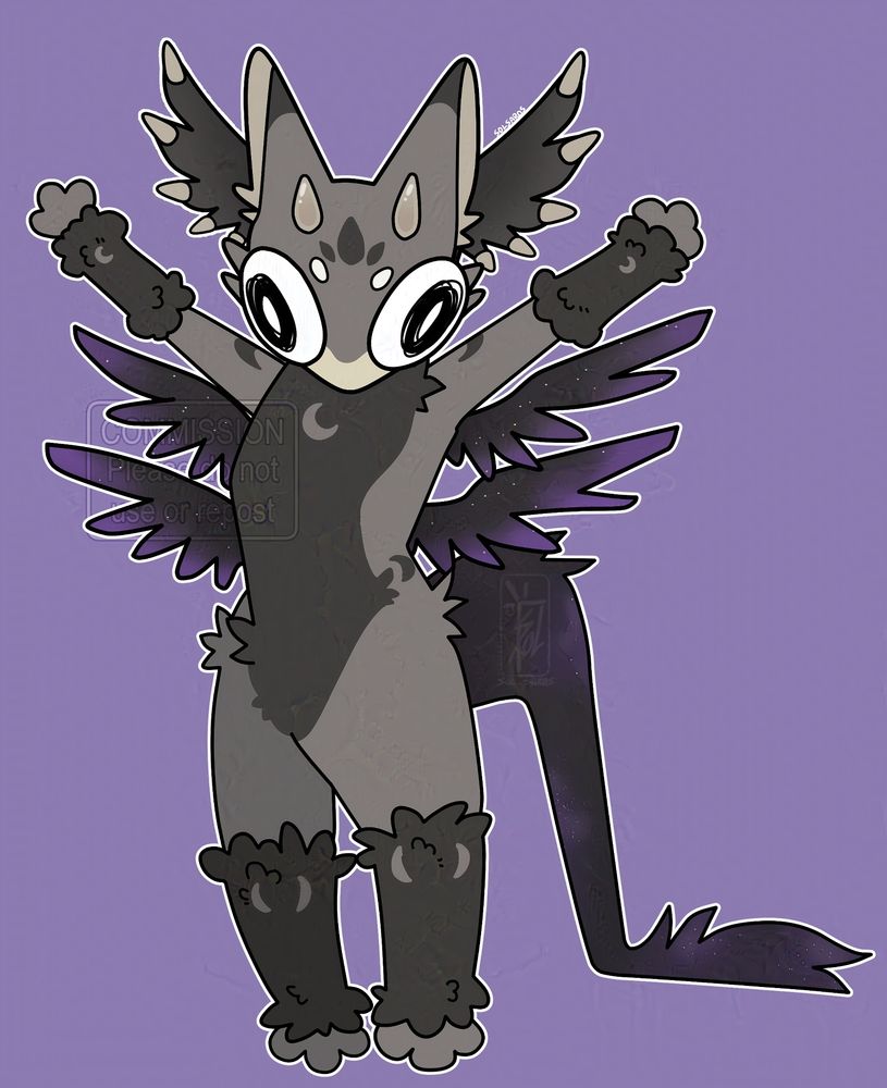 A crankly version of Avern's furry OC!