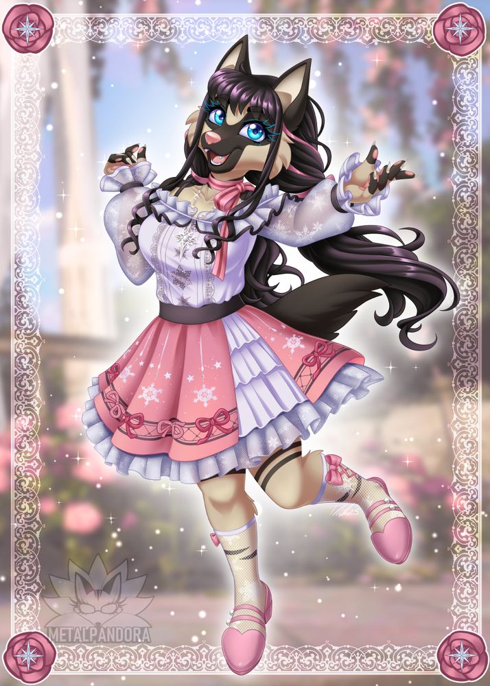 Armi dressed in Nikki's pink and white starter outfit from 'Infinity Nikki'