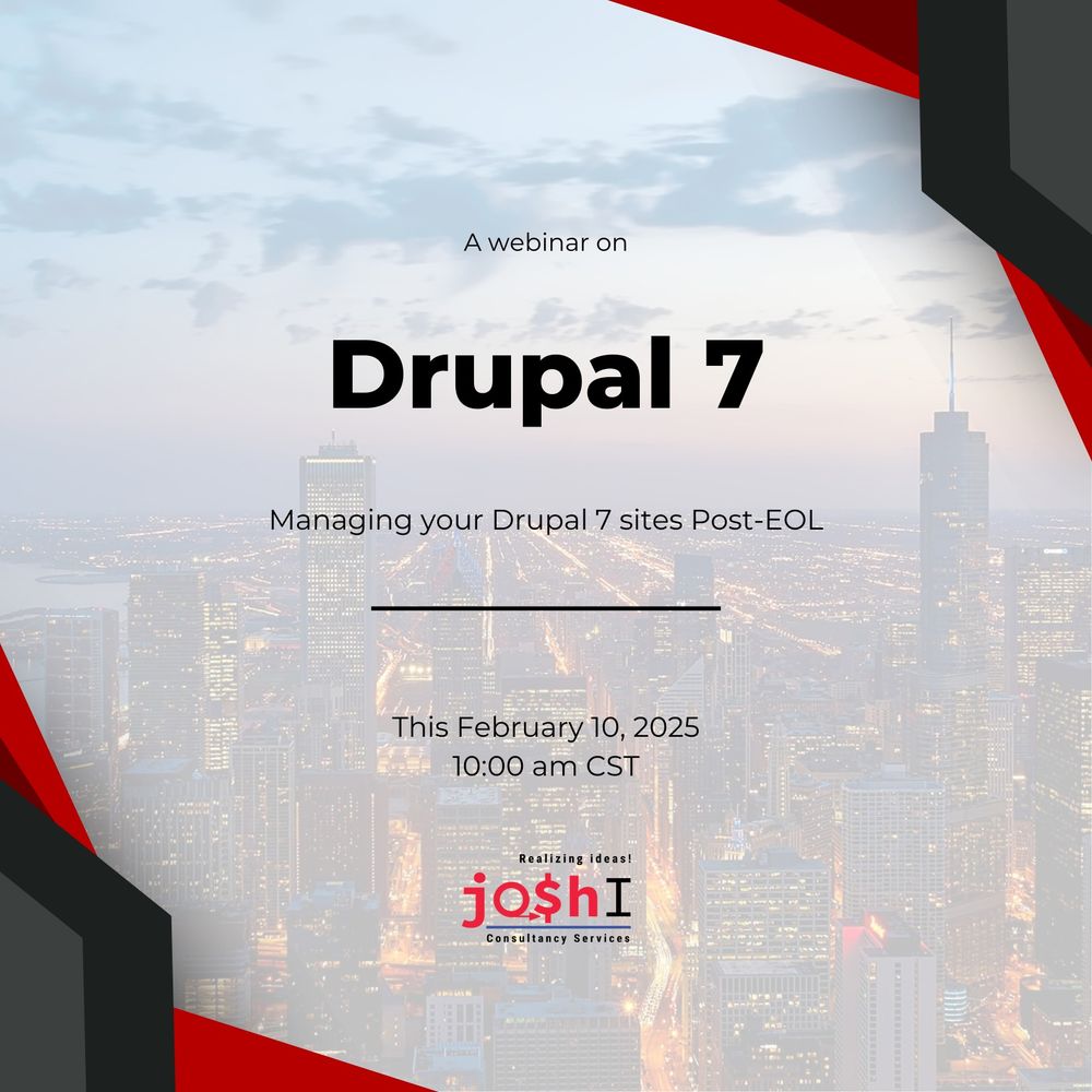 A webinar of Drupal 7: Managing your Drupal 7 sites Post-EOL