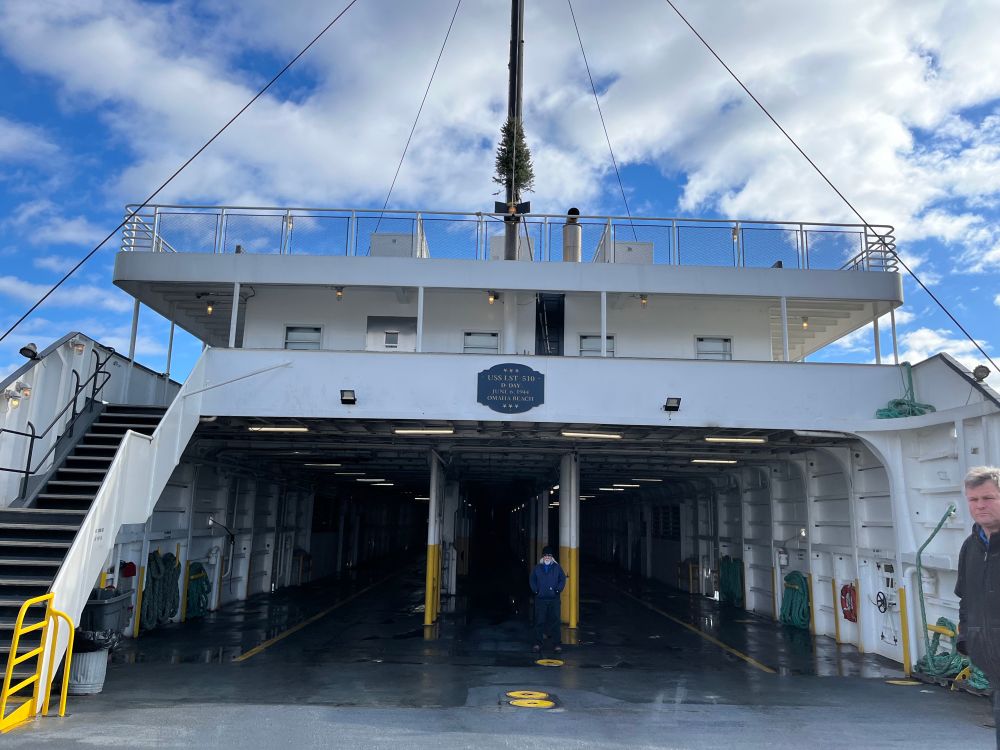 D-Day Memorial Plaque on the MV Cape Henlopen