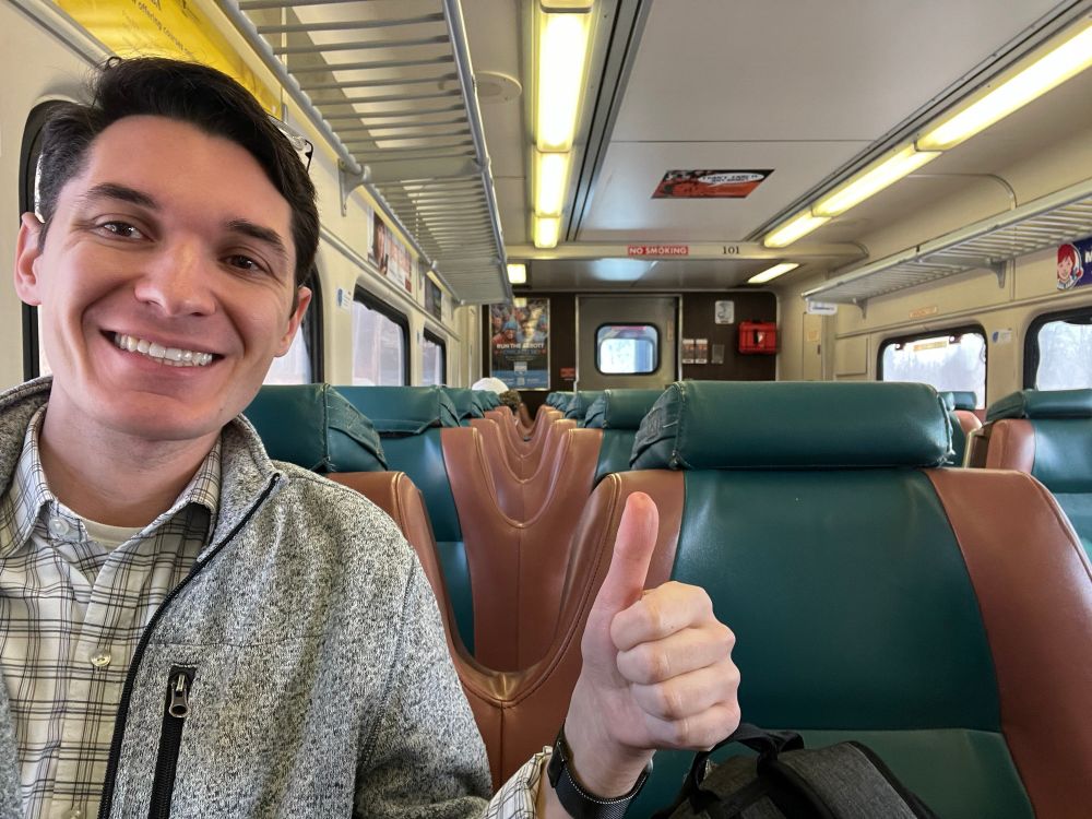 Onboard the South Shore Line