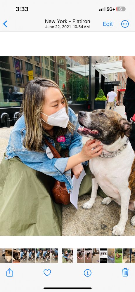 Photo of me with a very good doggo 