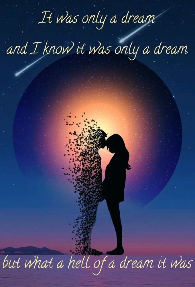 It was only a dream, and I know it was only a dream. But what a hell of a dream it was