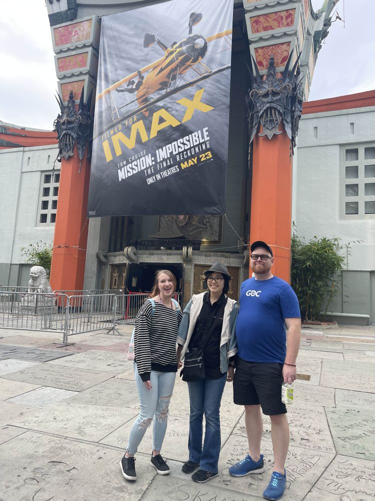 GDC Conference Associates posing for a picture in front of the Chinese Theatre