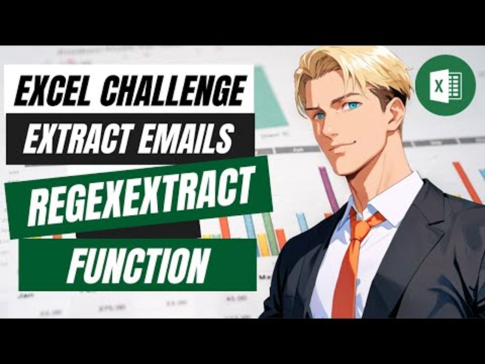 Extract Emails Using REGEXEXTRACT: Excel Challenge 04