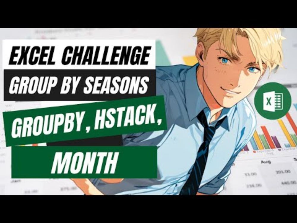 Convert Monthly Sales to Seasonal Sales: Excel Challenge 07