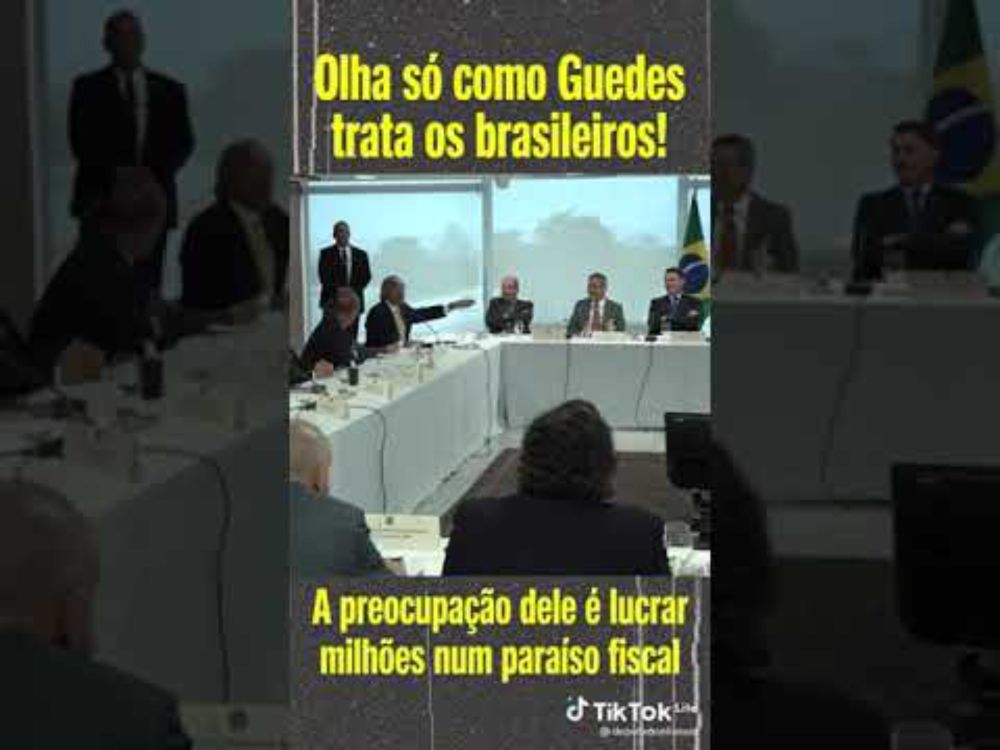 Paulo Guedes mandando o povo se foder