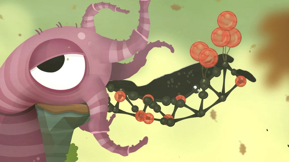 World of Goo 2, some weird goo bridge.