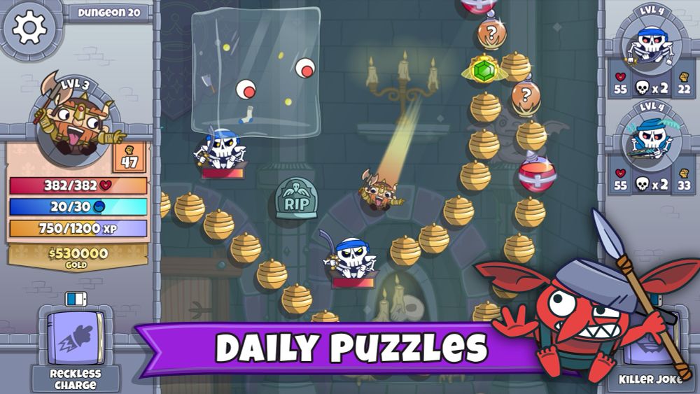 A gelatinous cube? Skeletons? We’ve got some weird things afoot in this game.