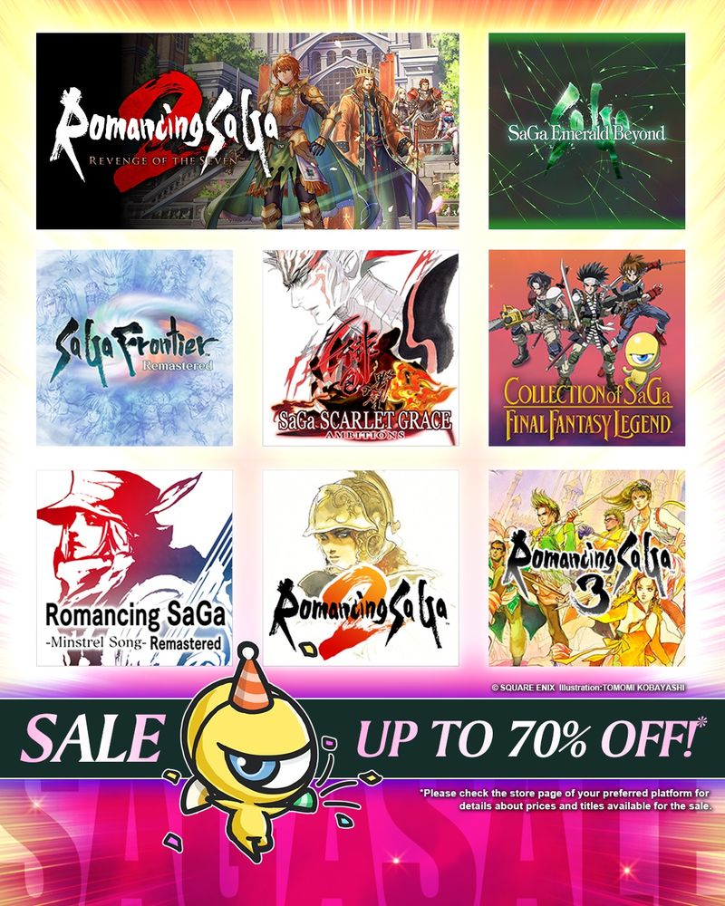 Hey, it’s a SaGa mobile sale! Sickos line up!