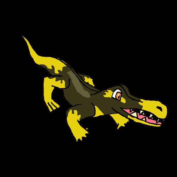 Grin's latest piece (a fire paradox Totodile)